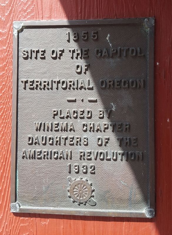 Site of the Capitol of Territorial Oregon Marker image. Click for full size.