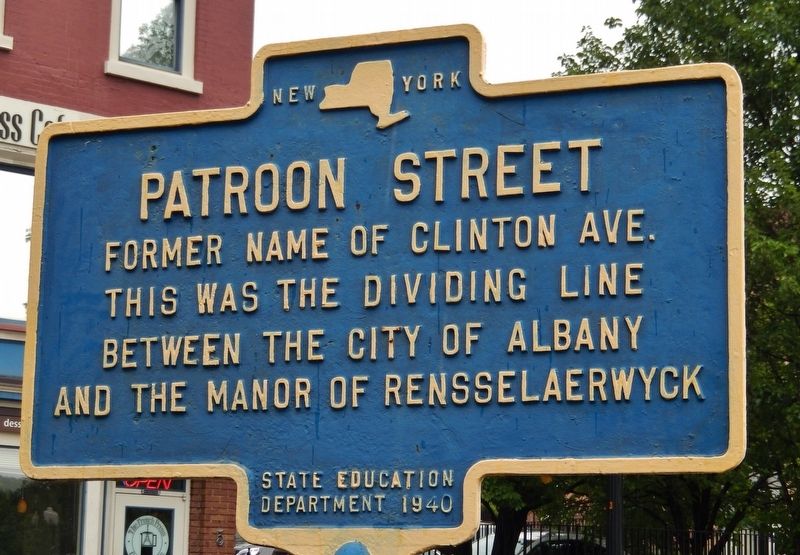 Patroon Street Marker. Click for full size. Patroon Street Marker image. Click for full size.