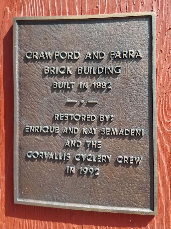 Crawford and Farra brick building. Click for full size. Crawford and Farra brick building image. Click for full size.