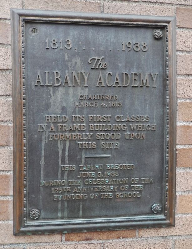 The Albany Academy Marker image. Click for full size.