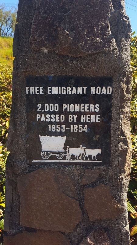 Free Emigrant Road Marker. Click for full size. Free Emigrant Road Marker image. Click for full size.