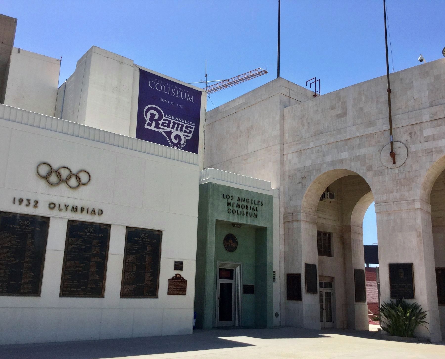 Los Angeles Memorial Coliseum Marker image. Click for full size.