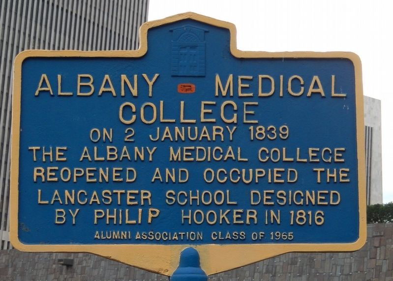 Albany Medical College Marker image. Click for full size.