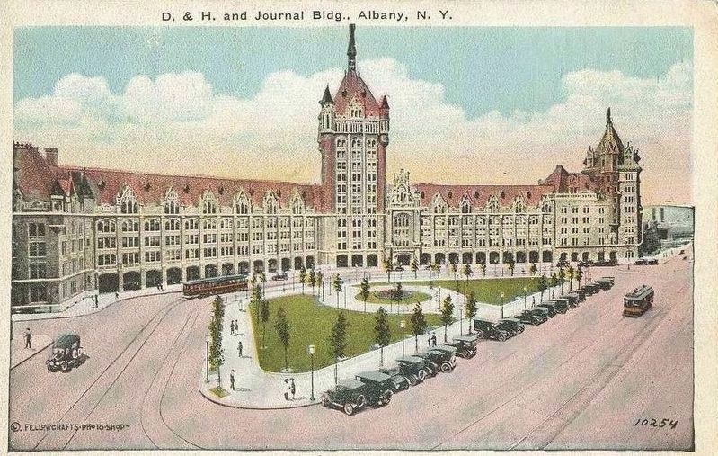 <i>D.&H. and Journal Bldg., Albany, N.Y.</i>. Click for full size. <i>D.&H. and Journal Bldg., Albany, N.Y.</i> image. Click for full size.