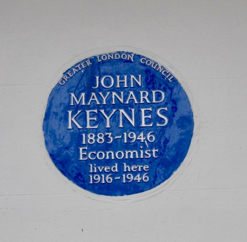 John Maynard Keynes Marker image. Click for full size.