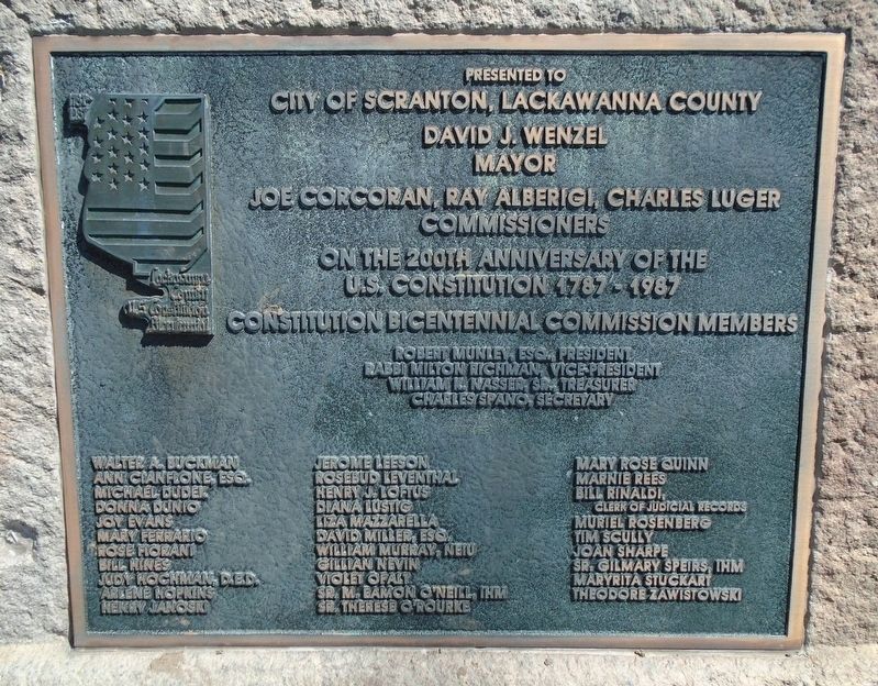200th Anniversary of the U.S. Constitution Marker. Click for full size. 200th Anniversary of the U.S. Constitution Marker image. Click for full size.