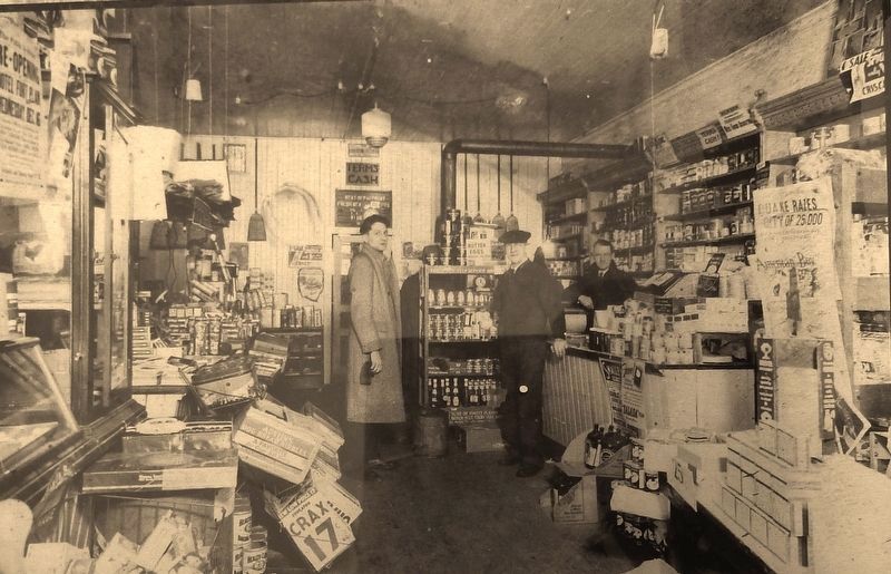 Marker detail: Planck's Store, 1936 image. Click for full size.