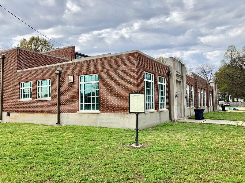 The Marion School Auditorium-Gynamnasium & Marker. Click for full size. The Marion School Auditorium-Gynamnasium & Marker image. Click for full size.
