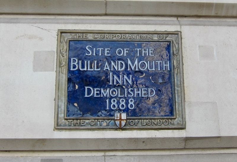 The Bull and Mouth Inn Marker image. Click for full size.