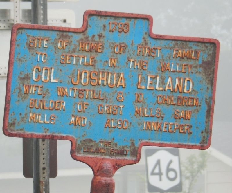 Col. Joshua Leland Marker image. Click for full size.