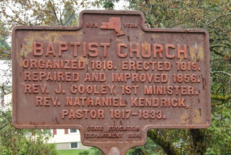 Baptist Church Marker. Click for full size. Baptist Church Marker image. Click for full size.