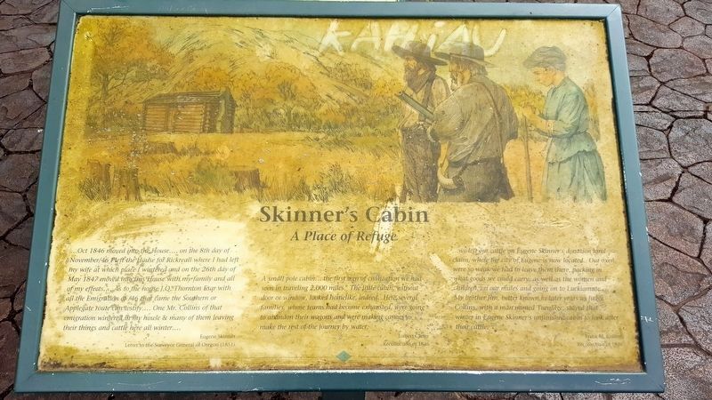 Skinner's Cabin Marker image. Click for full size.