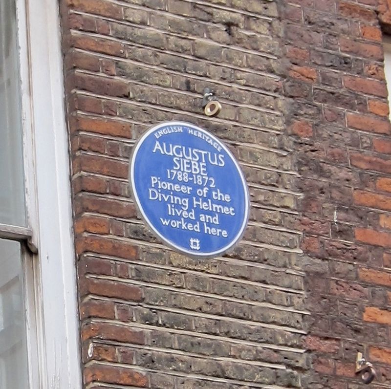 Augustus Siebe Marker. Click for full size. Augustus Siebe Marker image. Click for full size.