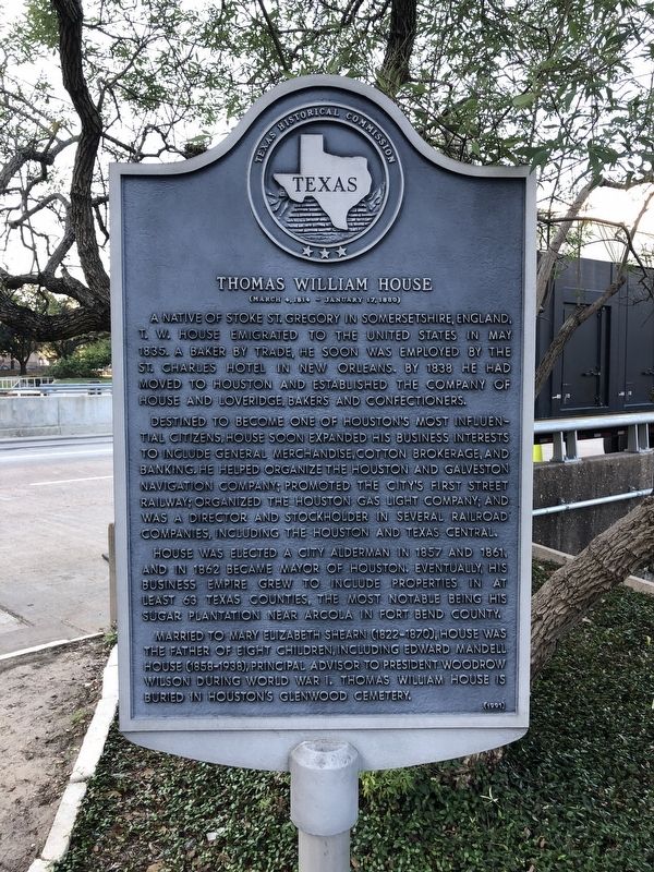 Thomas William House Marker. Click for full size. Thomas William House Marker image. Click for full size.