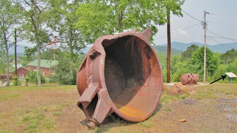Mining in the Copper Basin Marker (<i>wide view; marker visible near right edge</i>). Click for full size. Mining in the Copper Basin Marker (<i>wide view; marker visible near right edge</i>) image. Click for full size.