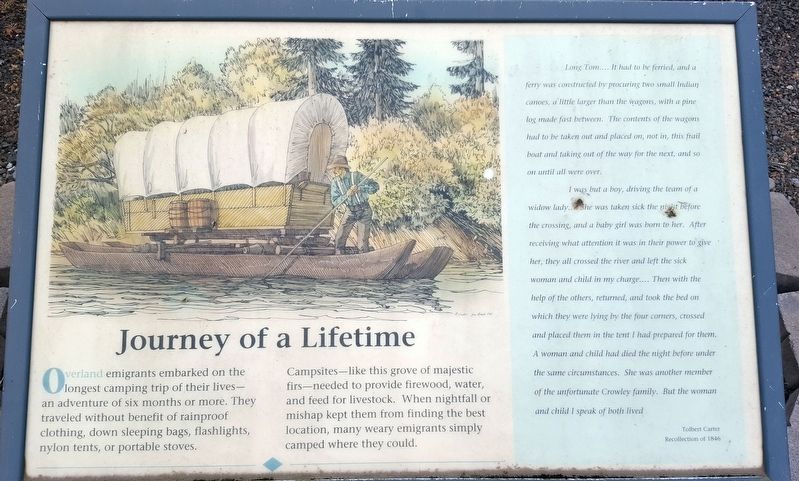 Journey of a Lifetime Marker image. Click for full size.