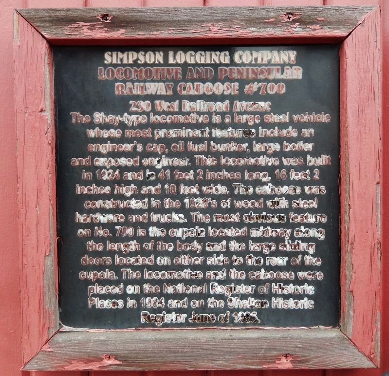 Simpson Logging Company Marker image. Click for full size.