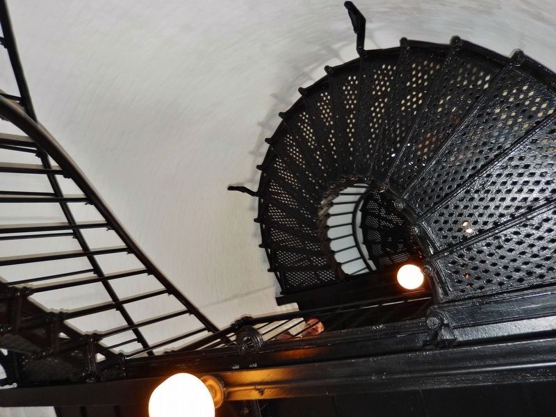 Yaquina Head Lighthouse Staircase. Click for full size. Yaquina Head Lighthouse Staircase image. Click for full size.