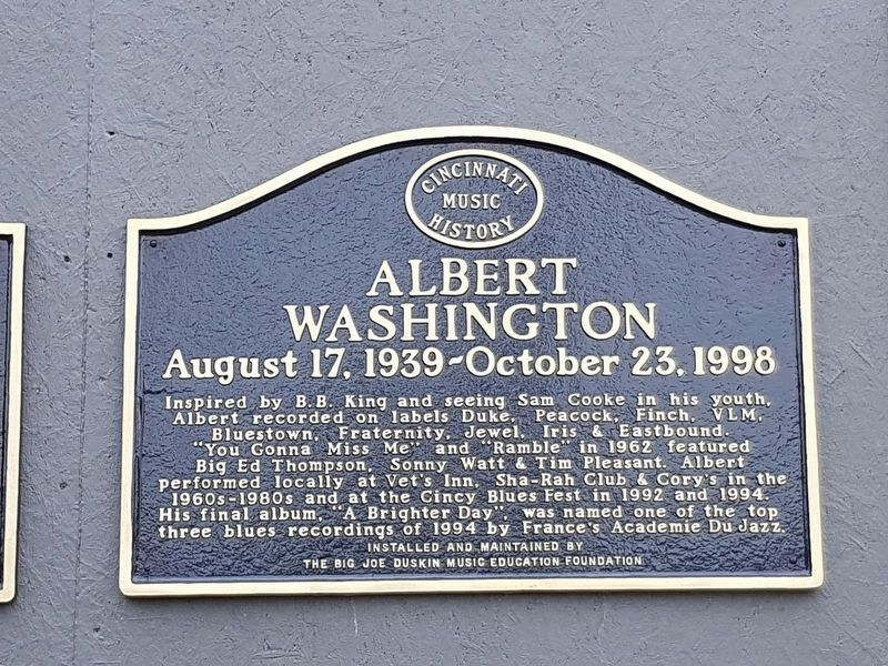 Albert Washington Marker. Click for full size. Albert Washington Marker image. Click for full size.