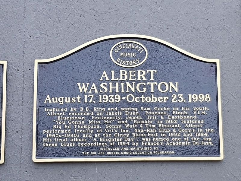 Albert Washington Marker image. Click for full size.