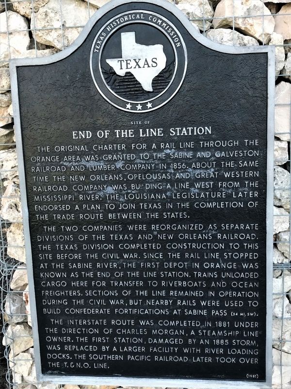 <small>Site Of </small>End Of The Line Station Marker image. Click for full size.