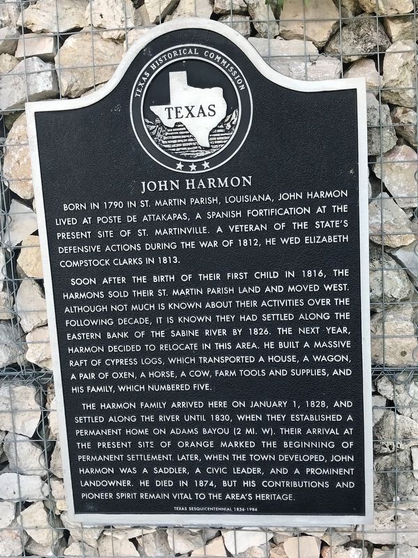 John Harmon Marker. Click for full size. John Harmon Marker image. Click for full size.