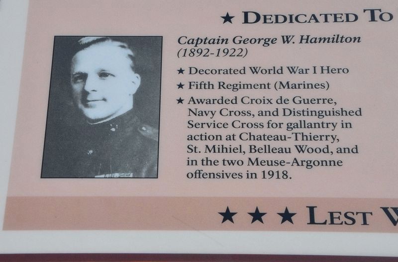 Captain George W. Hamilton. Click for full size. Captain George W. Hamilton image. Click for full size.