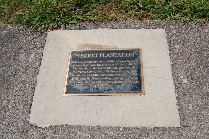 Verret Plantation Marker image. Click for full size.