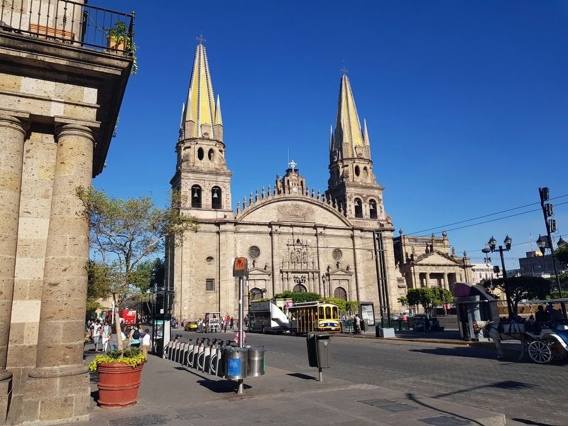The Cathedral Basilica of the Assumption and Marker. Click for full size. The Cathedral Basilica of the Assumption and Marker image. Click for full size.