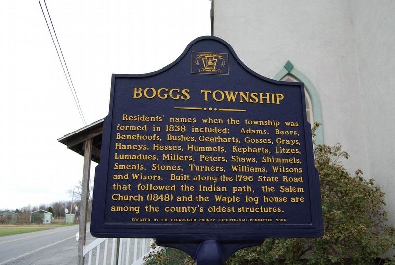 Boggs Township Marker image. Click for full size.