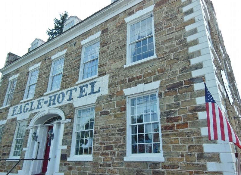Eagle Hotel (<i>front corner view</i>). Click for full size. Eagle Hotel (<i>front corner view</i>) image. Click for full size.