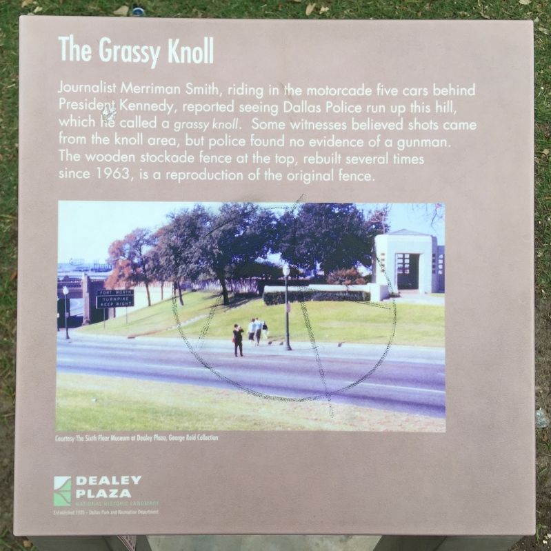 The Grassy Knoll Marker image. Click for full size.
