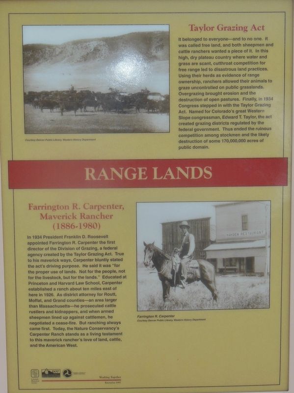 Range Lands Marker. Click for full size. Range Lands Marker image. Click for full size.