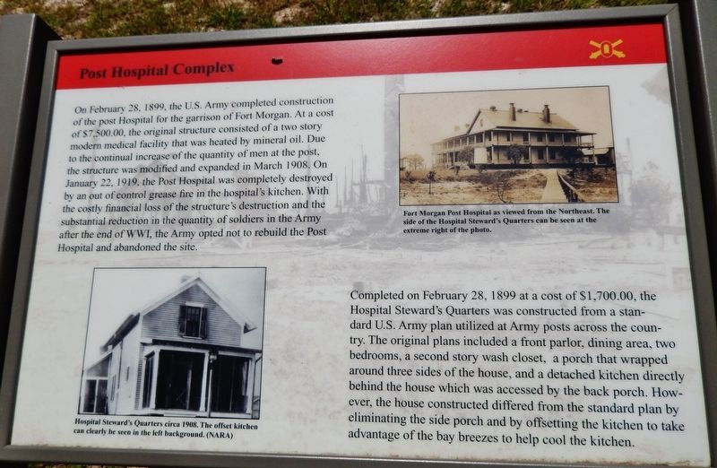 Post Hospital Complex Marker image. Click for full size.