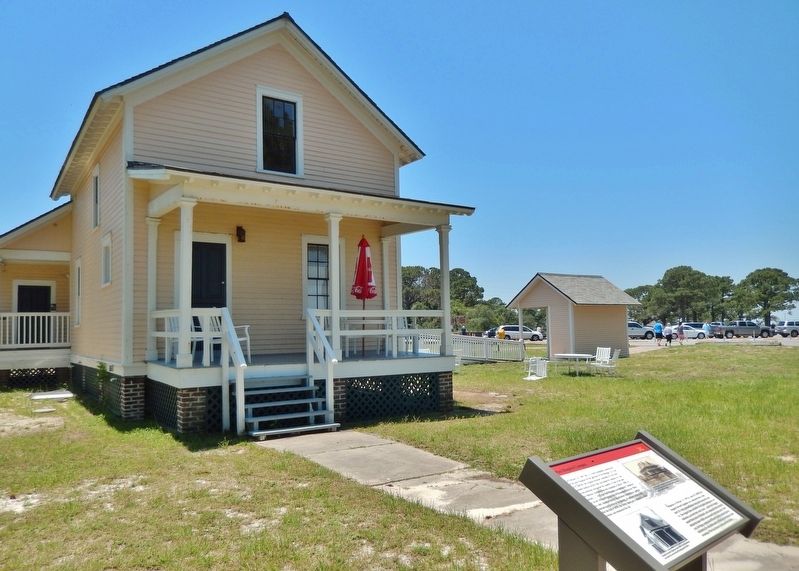 Post Hospital Complex Marker (<i>wide view; Hospital Steward's Quarters in background</i>). Click for full size. Post Hospital Complex Marker (<i>wide view; Hospital Steward's Quarters in background</i>) image. Click for full size.