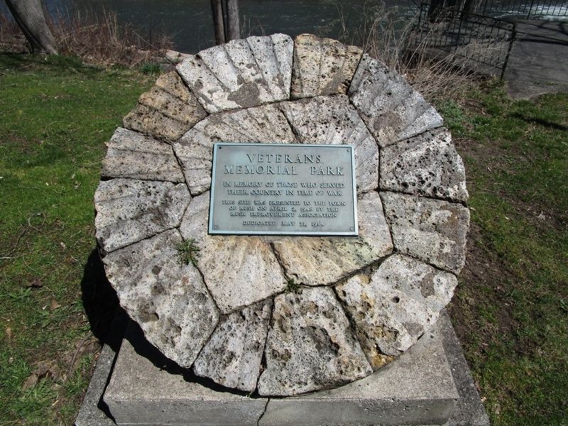 Veterans Memorial Park Marker. Click for full size. Veterans Memorial Park Marker image. Click for full size.