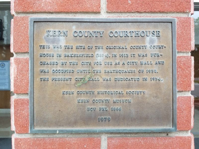 Kern County Courthouse Marker image. Click for full size.