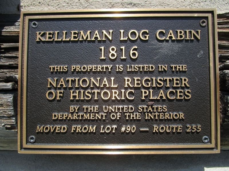 Kelleman Log Cabin Marker image. Click for full size.