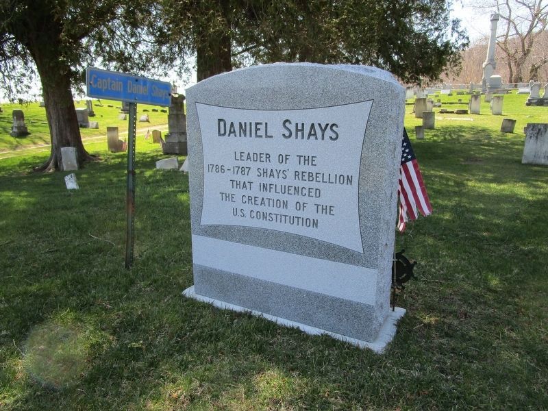 Gravesite of Captain Daniel Shays image. Click for full size.