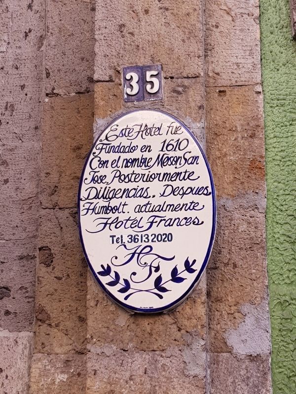 The French Hotel Marker. Click for full size. The French Hotel Marker image. Click for full size.