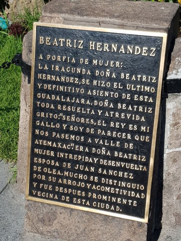 Beatriz Hernández Marker. Click for full size. Beatriz Hernández Marker image. Click for full size.