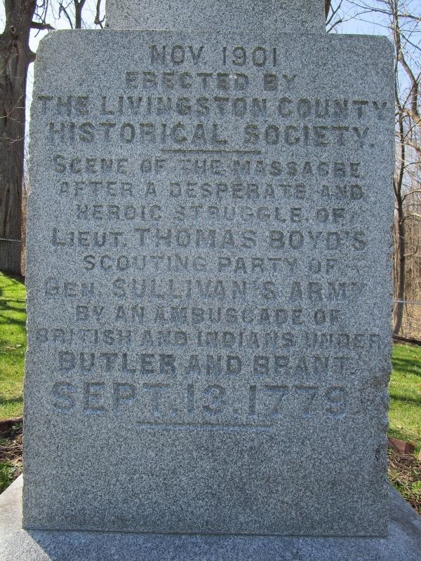 Groveland Ambuscade Monument - Left image. Click for full size.