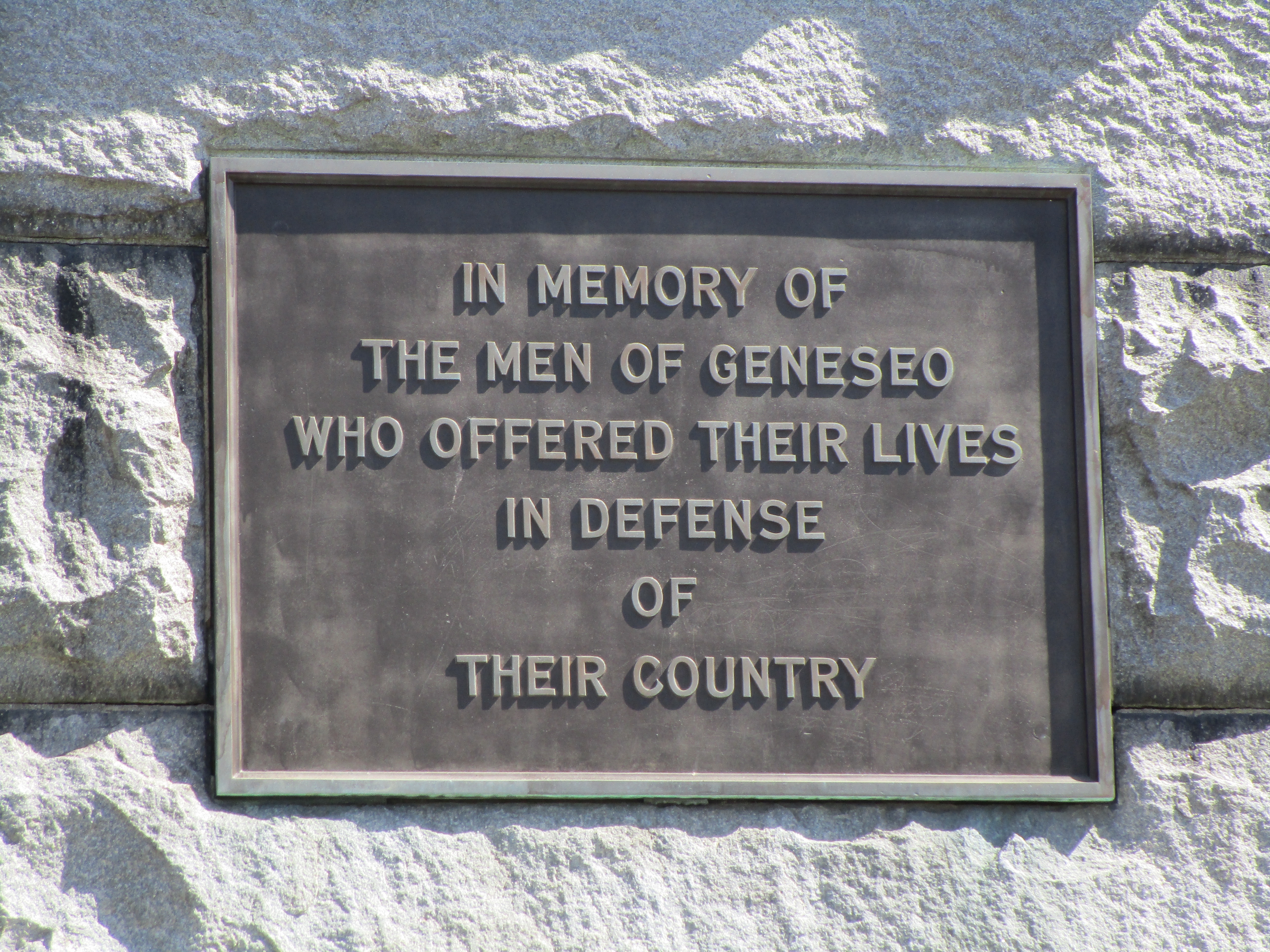 Geneseo Veterans Monument