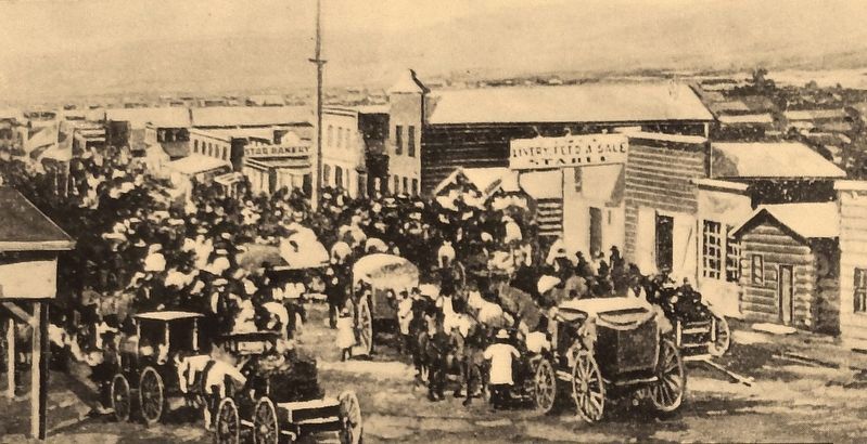 Marker detail: 4th of July, 1865 at Nevada City. Click for full size. Marker detail: 4th of July, 1865 at Nevada City image. Click for full size.