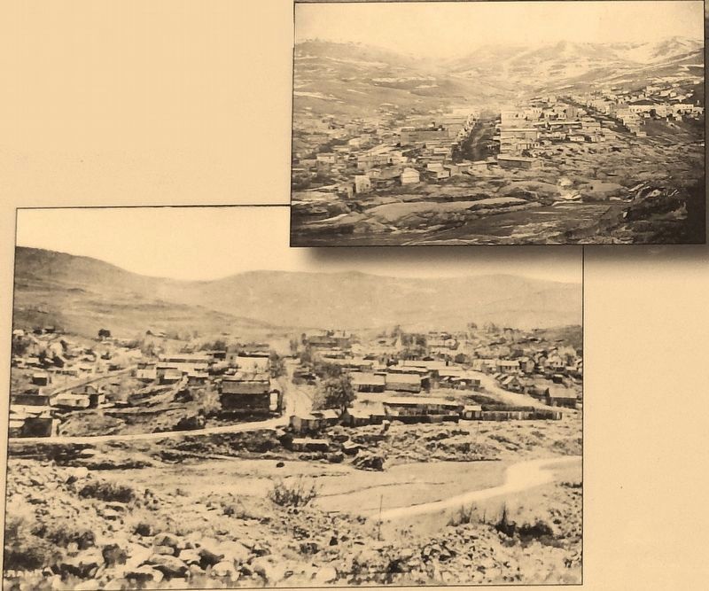 Marker detail: Virginia City, 1866 image. Click for full size.