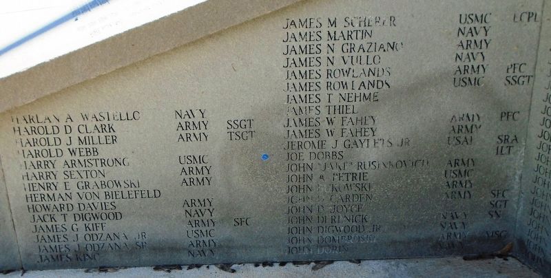 Veterans Memorial Honor Roll image. Click for full size.