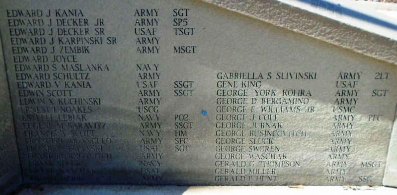 Veterans Memorial Honor Roll image. Click for full size.