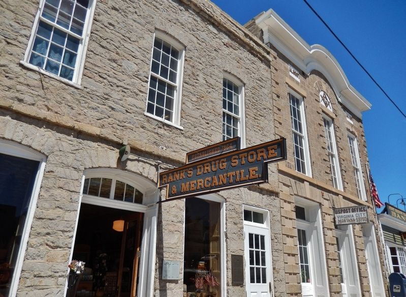 Rank's Drug Store, Virginia City, Montana. Click for full size. Rank's Drug Store, Virginia City, Montana image. Click for full size.