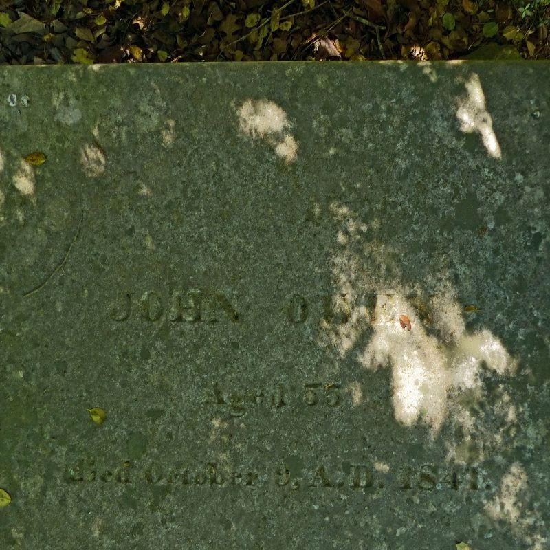 John Owen<br>Aged 55<br>died October 9, A.D. 1841 image. Click for full size.