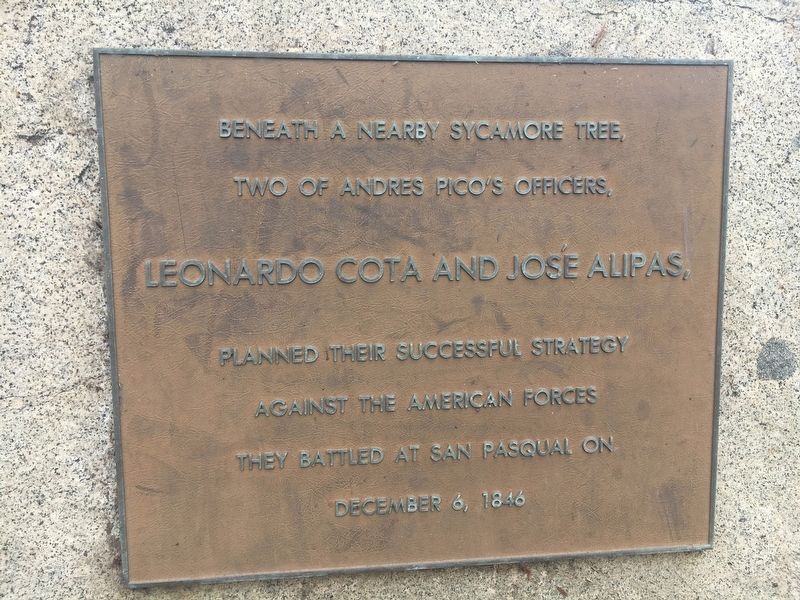 Leonardo Cota and Jose Alipas Marker. Click for full size. Leonardo Cota and Jose Alipas Marker image. Click for full size.